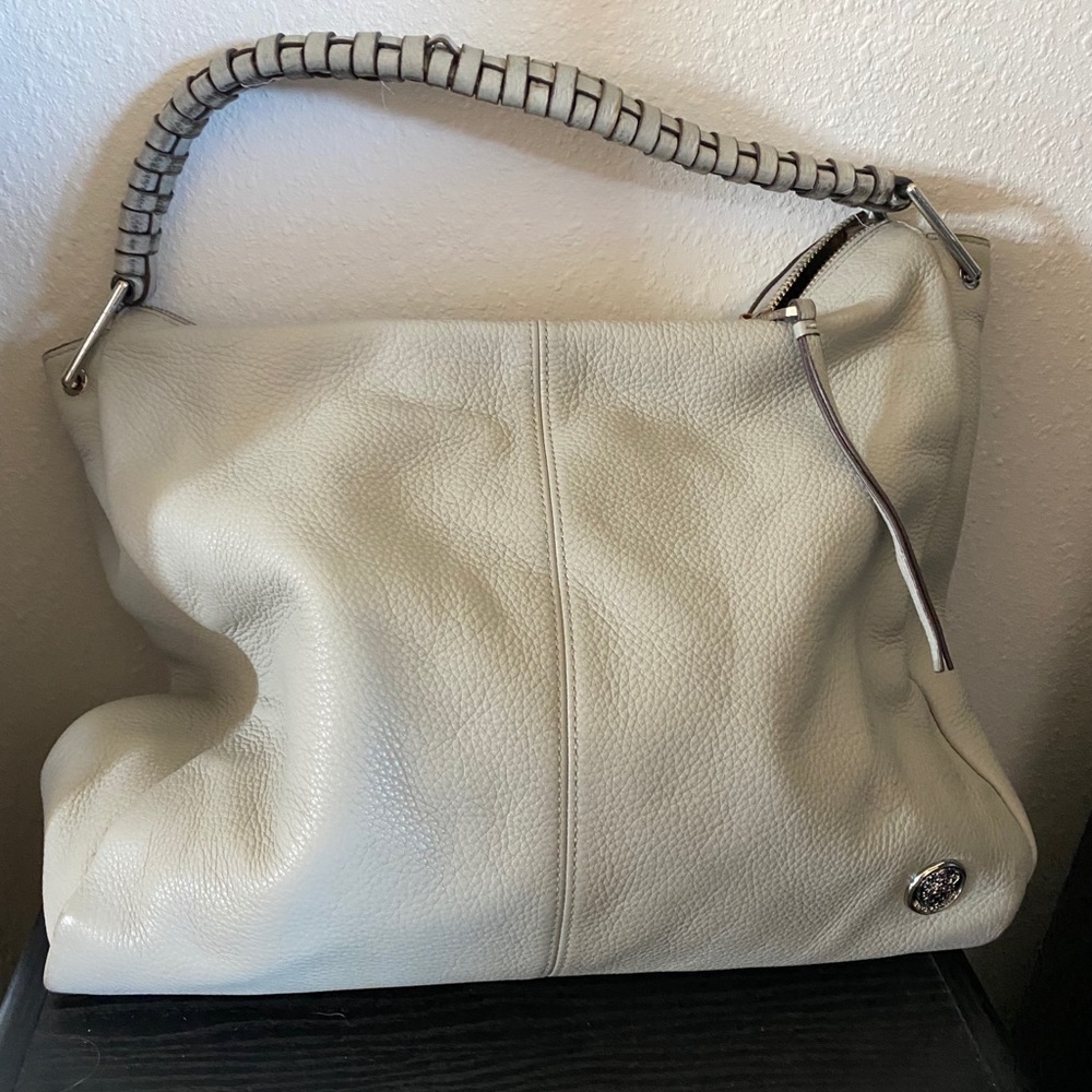 Vince Camuto light grey/silver hobo bag